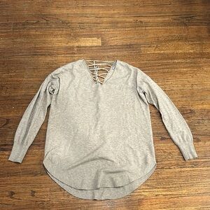 Charolette Russe Criss Cross Tie Back Sweater